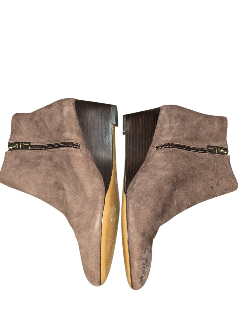 Coach Maya suede wedge booties in mahogany. - Picture 6 of 9